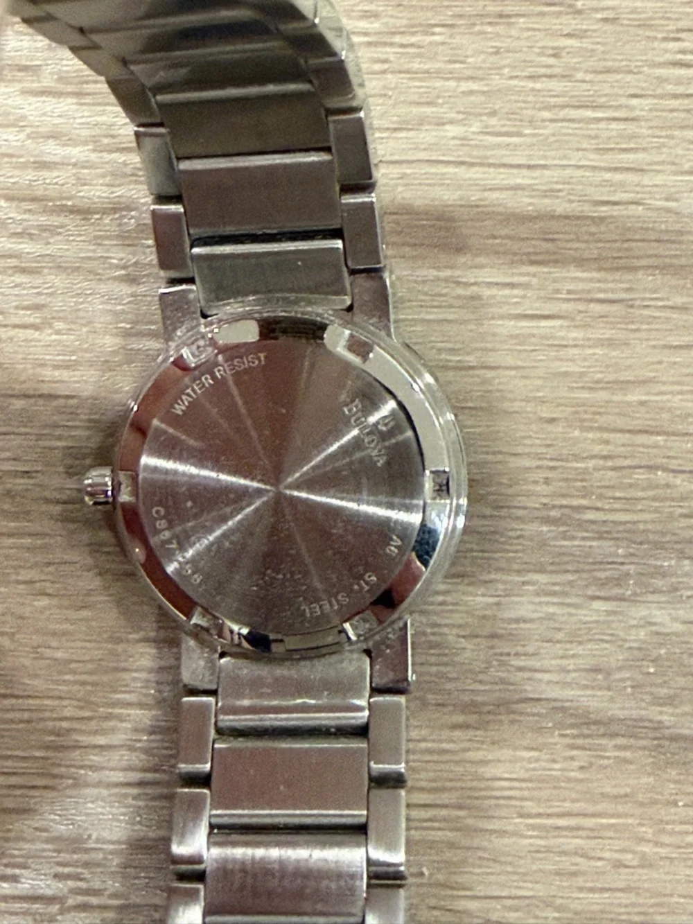 Bulova Modern Men's Watch Black Dial 3-Diamond Markers Stainless Steel 96D18